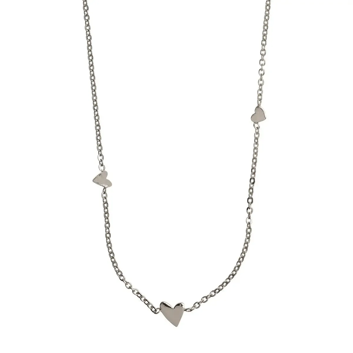 3 small hearts necklace