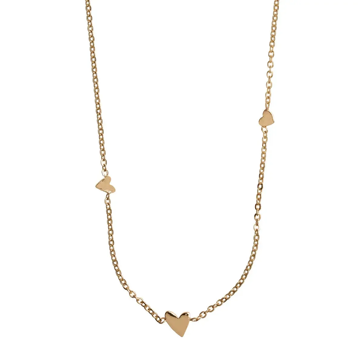 3 small hearts necklace
