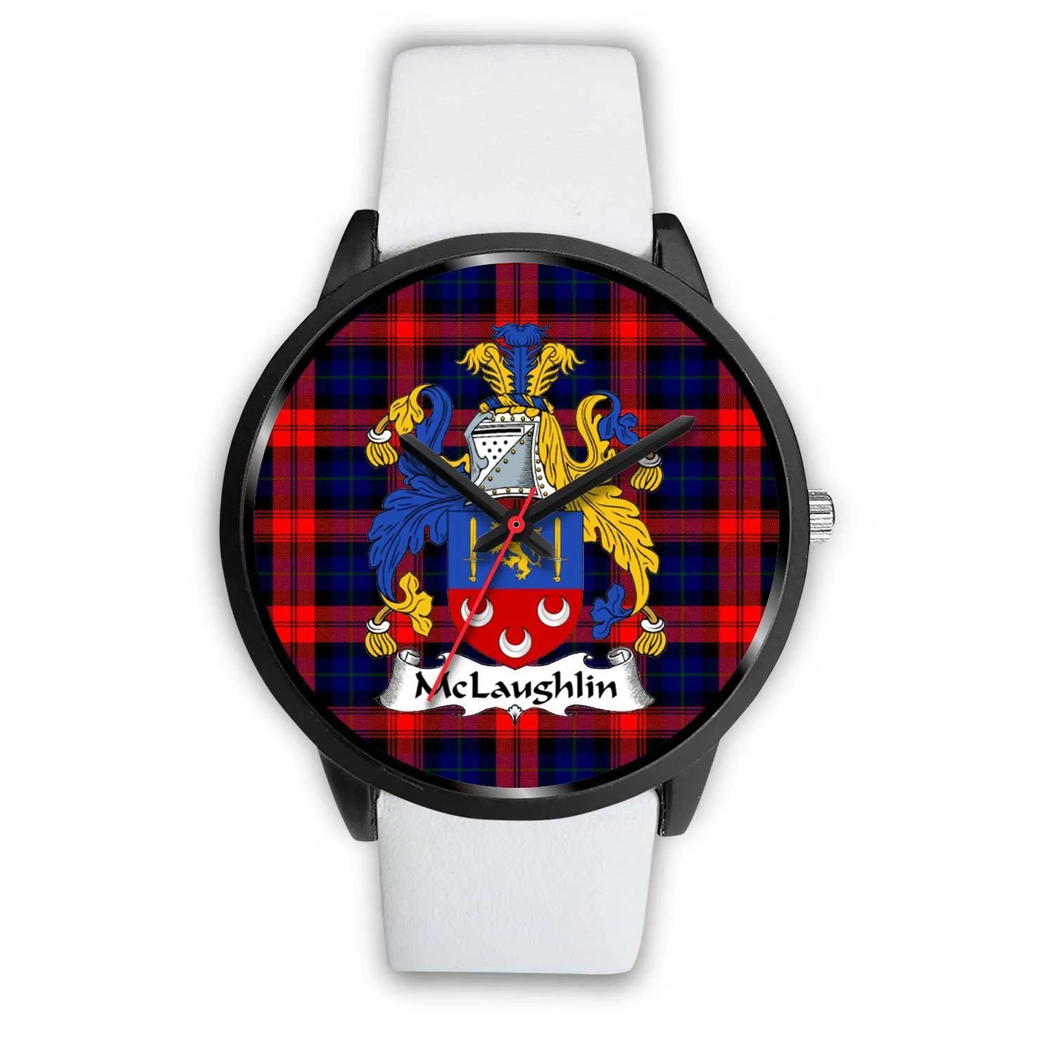 McLaughlin Clan Badge Tartan Black Watch